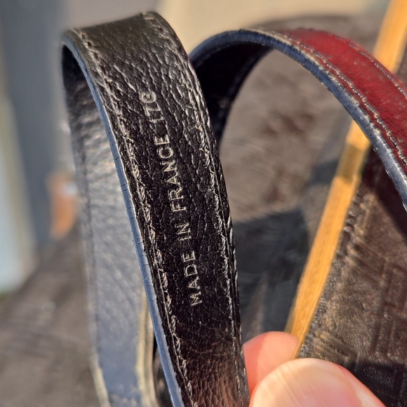 Dunhill Black Embossed Leather Bag with Silver Accents Vintage - Picture 13 of 16